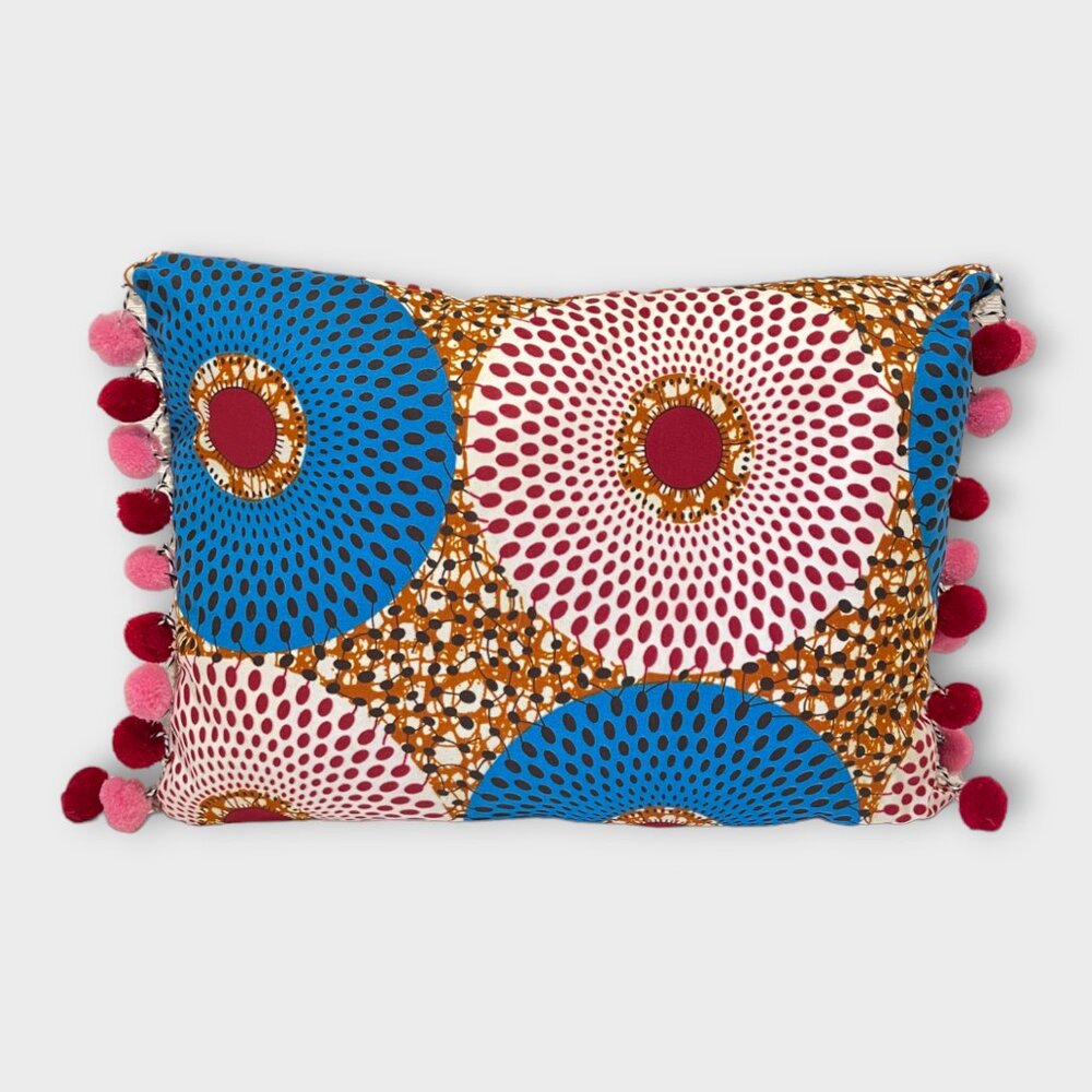 Ankara throw pillow CIRCLES